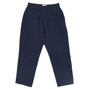 Folk Assembly Pant, Elastic/Drawstring in Crinkle Navy - Size 3 (Fits 30-34)